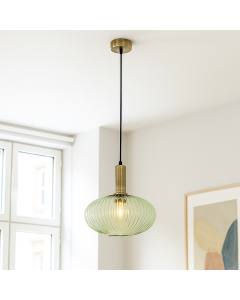 Retro fönsterlampa grön, Charlois