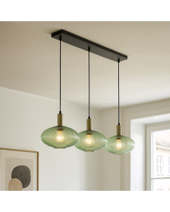 Retro fönsterlampa grön, Charlois