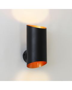 Modern up down vägglampa svart, Dillan
