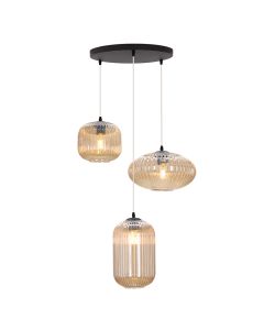 Retro fönsterlampa bärnstensfärgad, Charlois