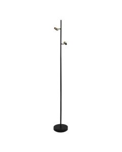 Aluminium golvlampa utan skärm svart, Rika
