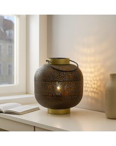 Modern bordslampa guld, Sivar, med brytare