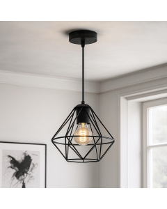 Industri fönsterlampa svart, Jochem