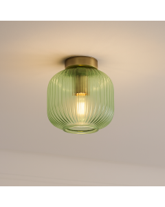 Retro taklampa grön, Charlois