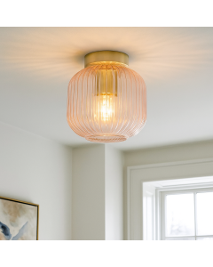 Retro taklampa rosa, Charlois