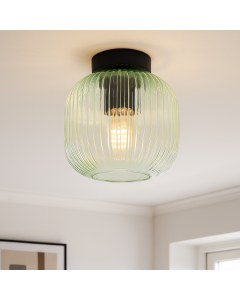 Design taklampa grön, Charlois