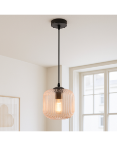 Design fönsterlampa rosa, Charlois