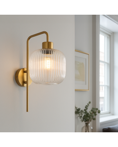 Design vägglampa transparent, Charlois