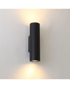 Modern up down vägglampa svart, Nadi