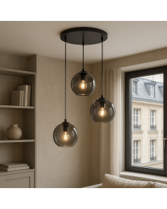 Design fönsterlampa grå, Giada