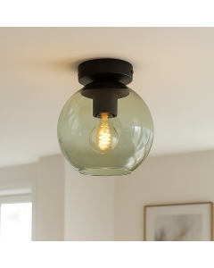 Design taklampa grön, Giada