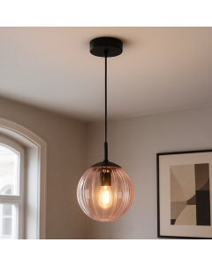 Retro fönsterlampa rosa, Rifka