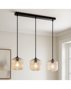 Design fönsterlampa bärnstensfärgad, Charlois