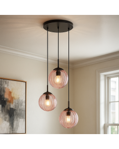 Retro fönsterlampa rosa, Rifka