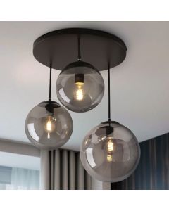 Design taklampa svart, Dolf