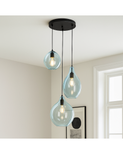 Design fönsterlampa blå, Cees