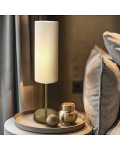 Modern bordslampa vit, Gaya, med brytare