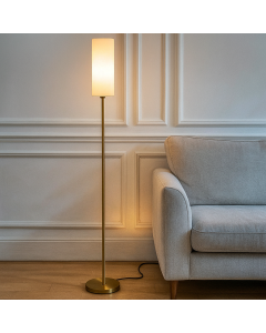 Modern golvlampa vit, Gaya, med brytare