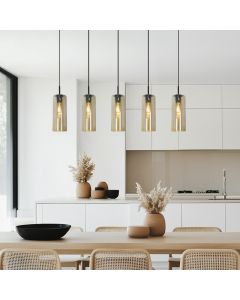 Modern fönsterlampa bärnstensfärgad, Gaya