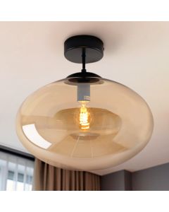 Design taklampa bärnstensfärgad, Kimi