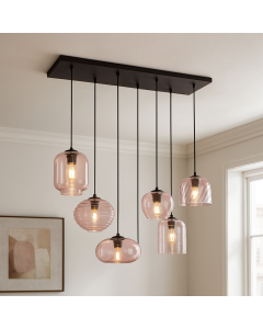 Modern fönsterlampa rosa, Caia