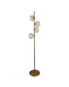 Design golvlampa grön, Remo, med brytare