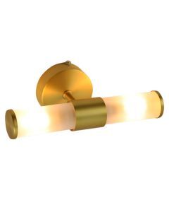 Modern badrumslampa vägg guld, Callum, IP44