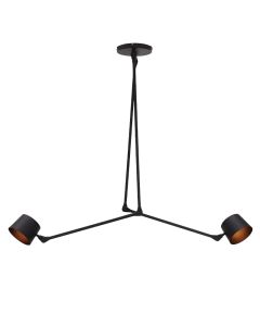 Modern taklampa svart, Rinke