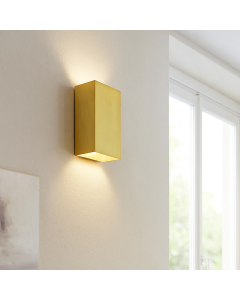 Modern vägglampa mässing, Perry