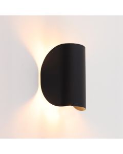 Modern vägglampa svart, Salomon