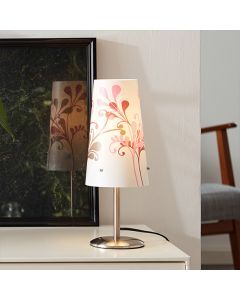 Plast bordslampa krom, Nayra