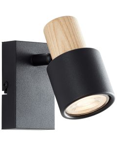 Modern väggspotlight svart, Soscha