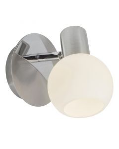 Glas vägglampa krom, Ronaldo