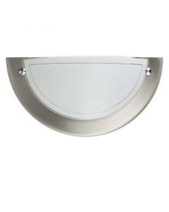 Glas vägglampa krom, Angely