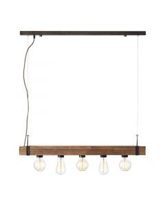 Trä fönsterlampa svart, Asli