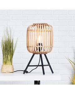 Industri bordslampa brun, Brain, med brytare