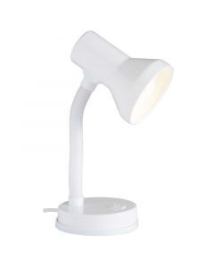 Plast skrivbordslampa vit, Loet, med brytare