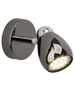 Metall vägglampa svart, Khadra
