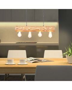 Trä fönsterlampa brun, Sibren