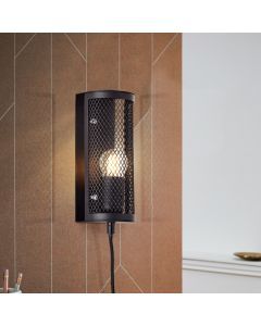 Industri vägglampa svart, Esperanza