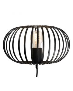 Industri vägglampa svart, Lieve