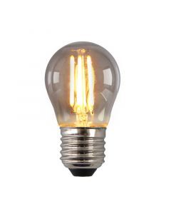 Dimbar Olucia E27 LED lampa, P45, 3w, rökglas, 2200k