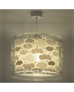 Grå fönsterlampa barn plast, Clouds