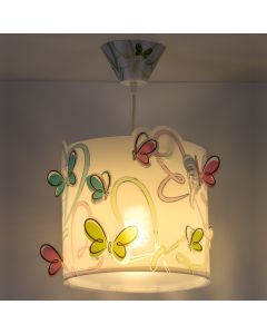 Blå fönsterlampa barn plast, Butterfly