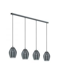 Grå design fönsterlampa glas, Nikky