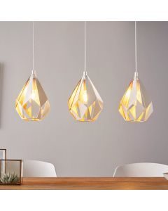 Vit design fönsterlampa metall, Acri