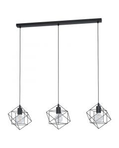 Svart industri fönsterlampa stål, Aemilius