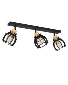 Svart retro spotlight tak aluminium, Redouan