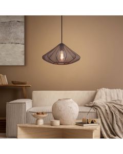 Svart industri fönsterlampa stål, Agnese