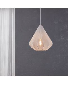 Vit industri fönsterlampa stål, Agnese
